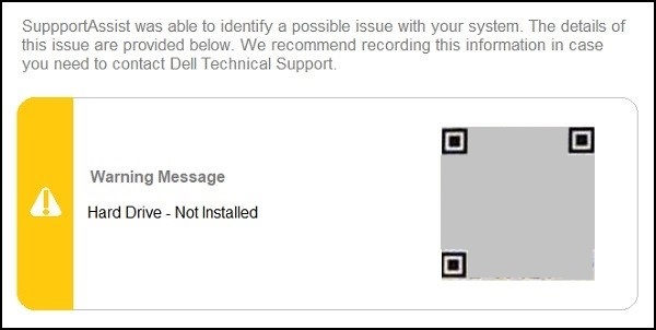 ePSA Error Message
