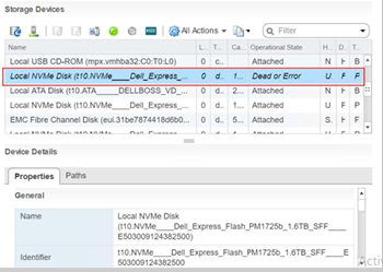 Деталі пристрою vSphere