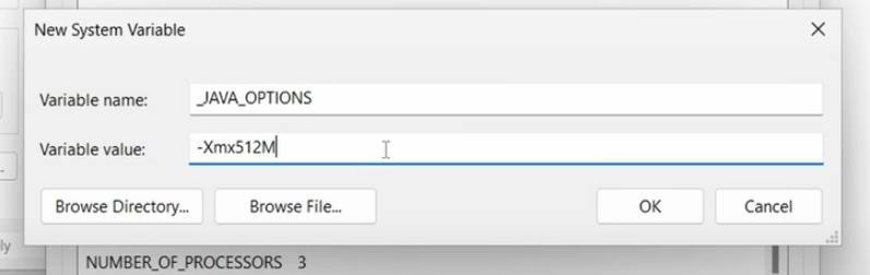 Setting Windows New System Variable
