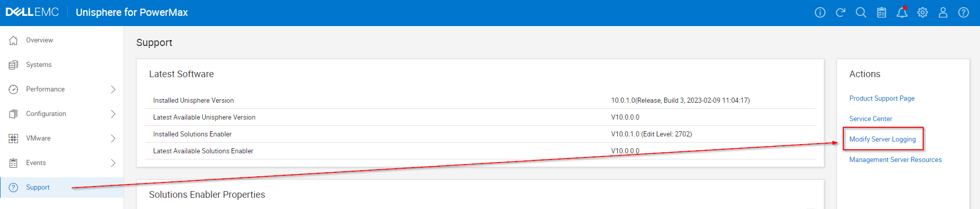 Unisphere for PowerMax UI