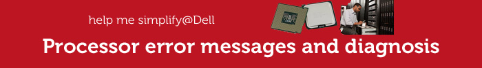Banner med processorfejlmeddelelser
