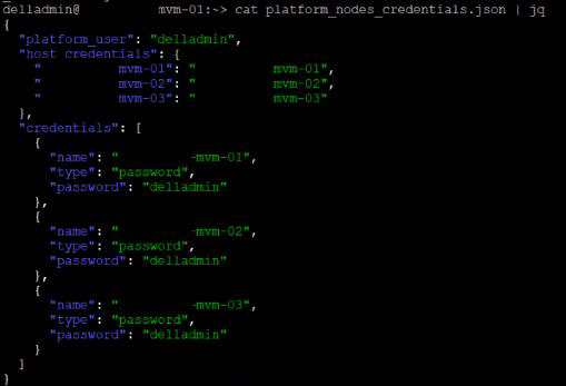 list MVM password