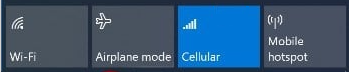Mobiele tegel in Windows 10