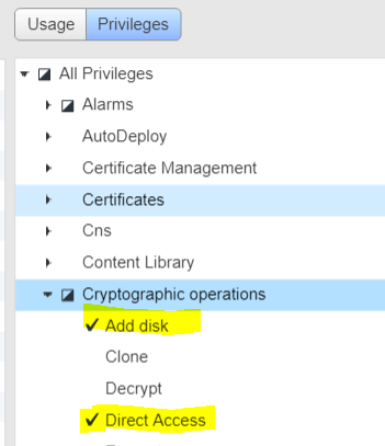 vSphere 使用者權限