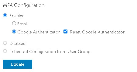 Сброс Google Authenticator и обновление