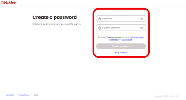 Creare una password