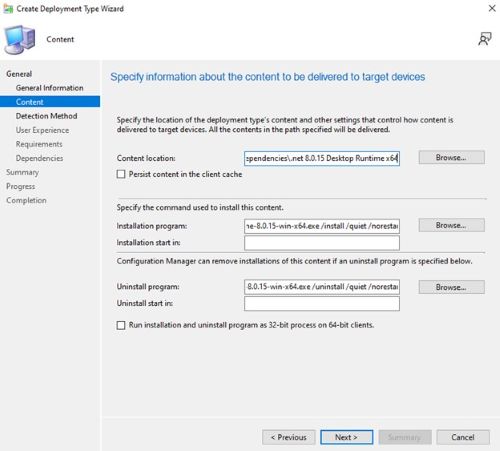 Saisissez windowsdesktop-runtime-{VERSION}-win-ARM64.exe /install /quiet /norestart