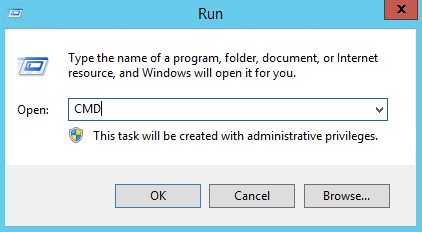 Type CMD
