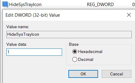Edite el valor DWORD (32-bit)
