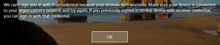 Error message