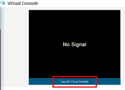 Пользовательский интерфейс iDRAC9 — «Launch Virtual Console»