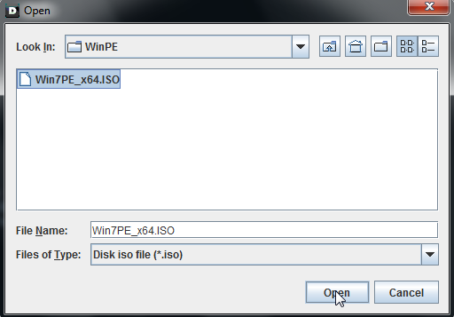 iDRAC8 — выбор файла