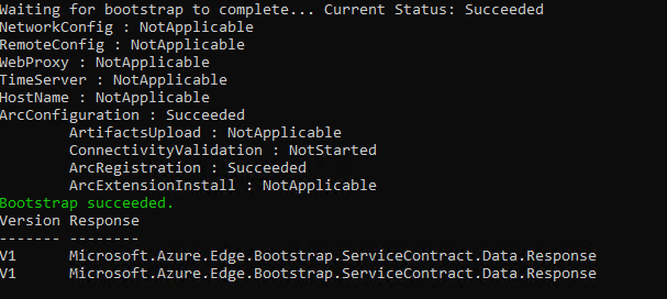invoke-azstackhciarcinitialization success
