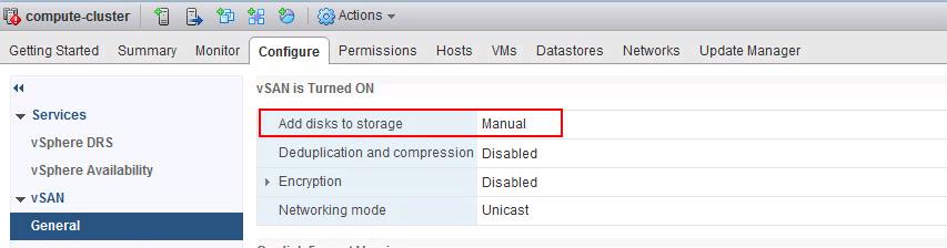 VSAN disk Claiming in UI