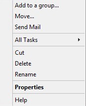 Click Properties