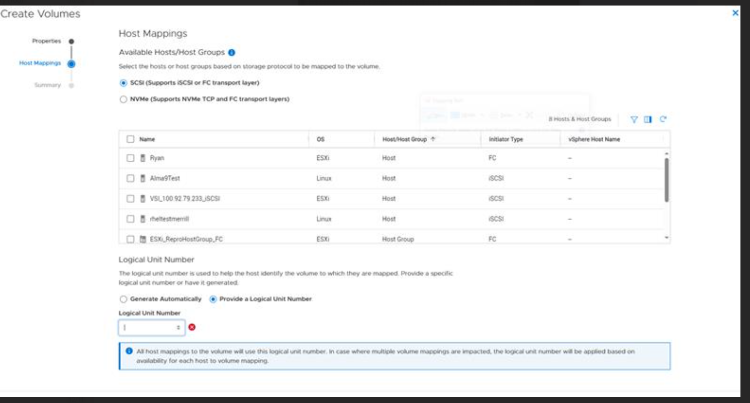 Приклад скріншоту створення тому