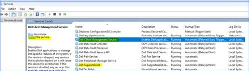 Servicios de SupportAssist
