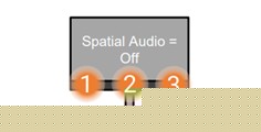 3D Spatial Audio is OFF