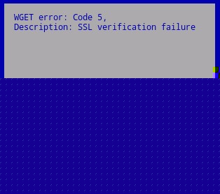Chyba WGET: kód 5