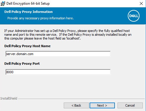 Hodnota Dell Policy Proxy Host Name