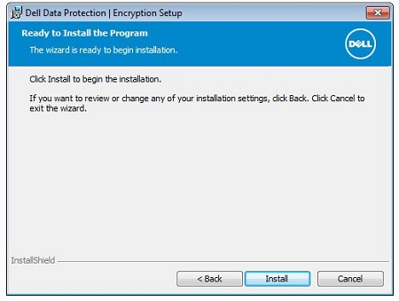 ［Ready to install the Program］