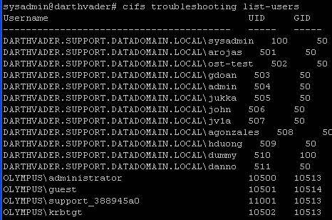 Solução de problemas do CIFS domaininfo