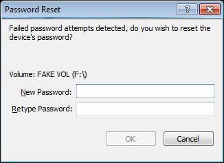 Réinitialisation du mot de passe