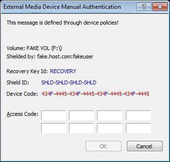 Authentification manuelle des appareils multimédias externes