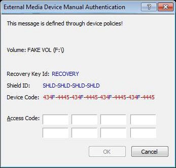 Authentification manuelle des appareils multimédias externes