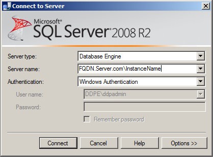 Connexion au serveur