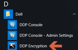 Klicken Sie auf DDP Encryption.