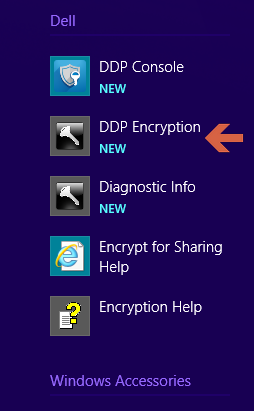 Klicken Sie auf DDP Encryption.