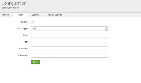 Configuration of Proxy Server