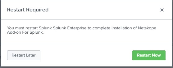 Click Restart Now