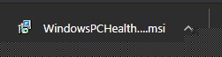 PC Health Check .msiファイル