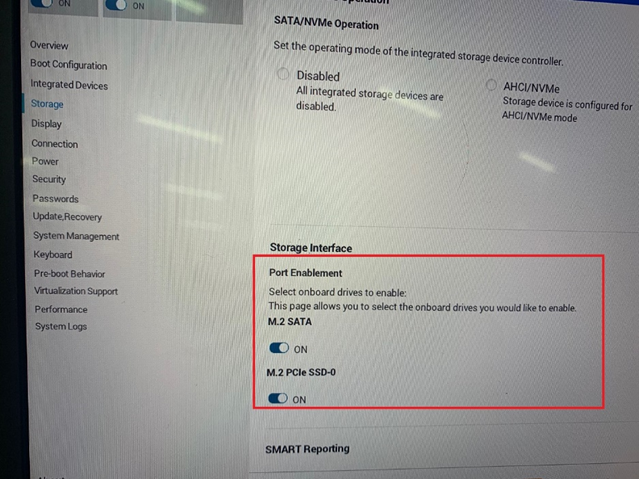 Nastavení rozhraní úložiště