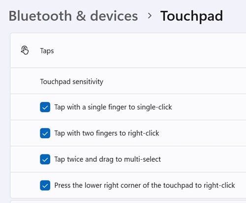 Nastavení touchpadu v počítači Latitude 5430 Rugged
