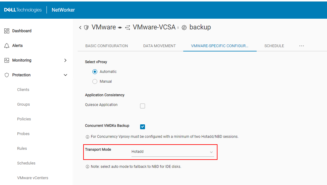 Configuratieopties voor NWUI-beleid