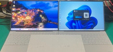 Aydınlık ortam - sol BIOS 2.14.0 ve sağ BIOS 2.16.1.