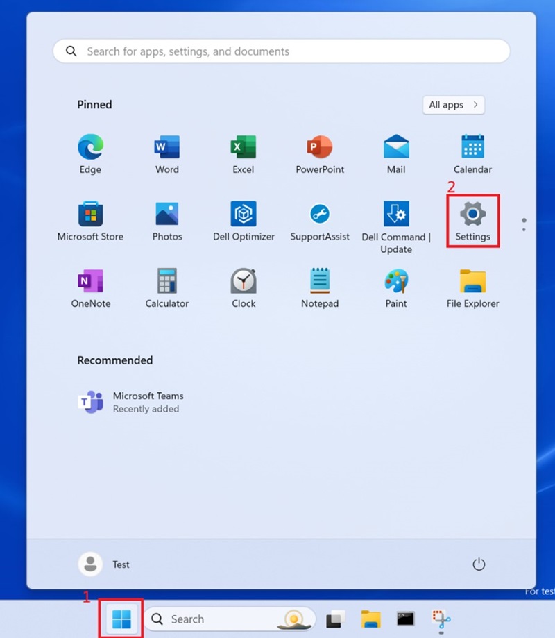 Wyszukiwanie w systemie Windows, opcja Ustawienia