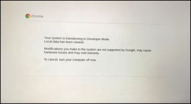 ChromeOS 开发人员模式