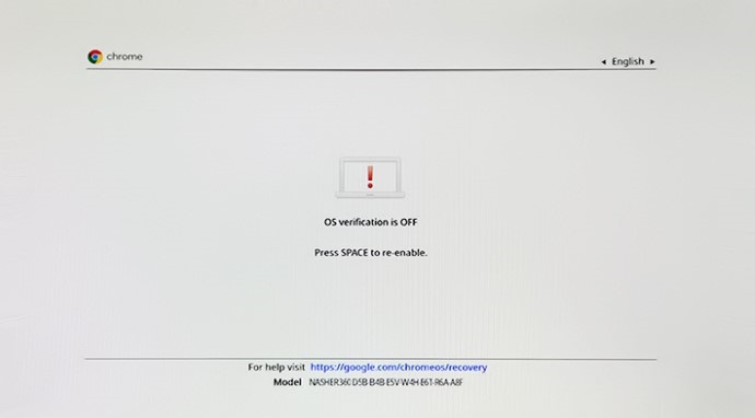 Chromebook 启用操作系统验证
