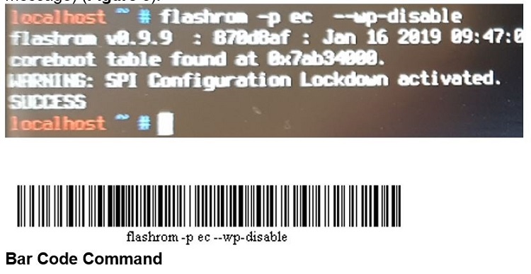 Chromebook flashrom ec disable 命令