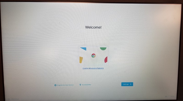 Chrome OS 歡迎畫面