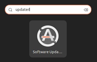 Actualizador de software de Ubuntu