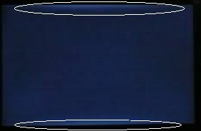 Wycieki światła z górnej i dolnej krawędzi