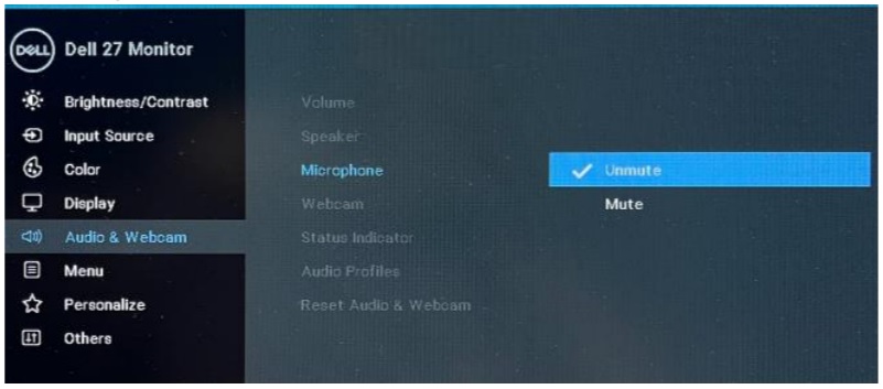 Mute/UnMute dialog box