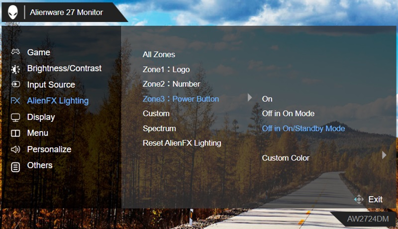 Power Button set to Off in On or Standby Mode