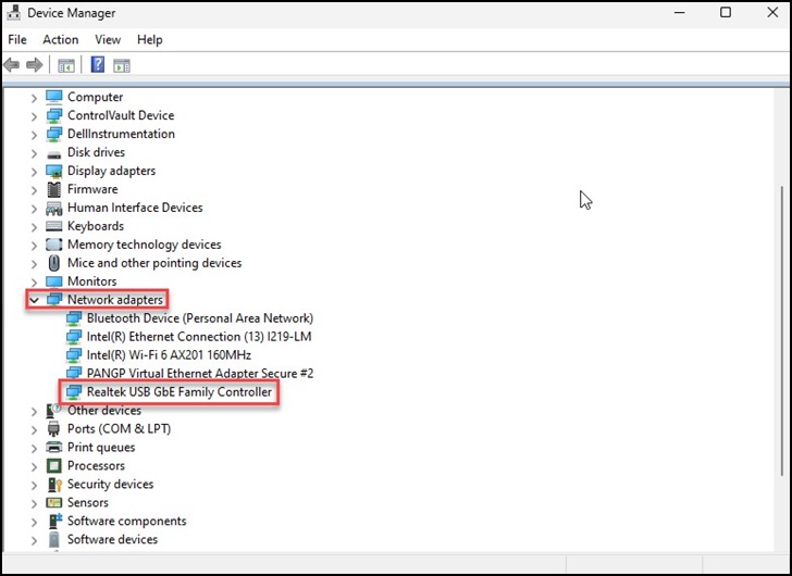 Menedżer urządzeń systemu Windows
