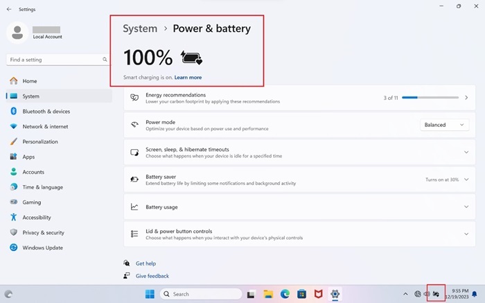 Smart Charging is Enabled by Default on Inspiron, Latitude, and XPS Laptops with a Qualcomm Processor